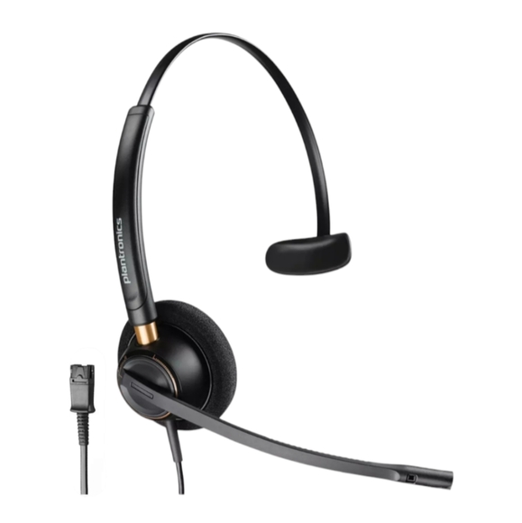 Plantronics EncorePro HW510 Monaural Over-the-Head Headset w/QD Cord - Picture 2 of 8
